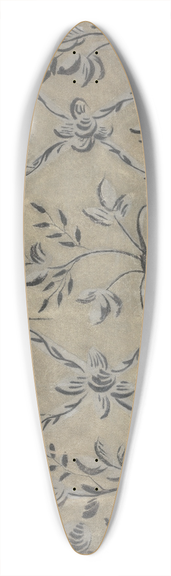 Michael Lauretano - Free Hand Decorated Wall 39.3 inch art pintail longboard deck