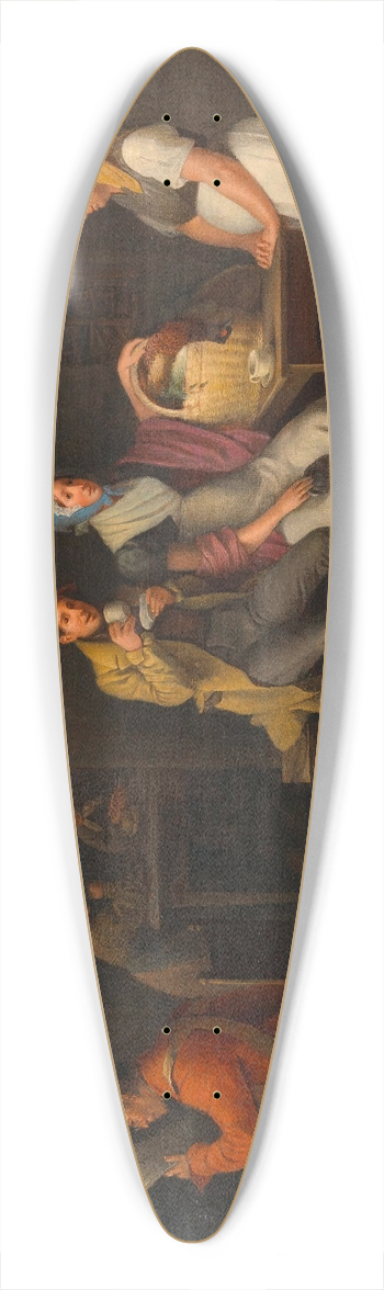 Michael Neder - In der Kaffeekche 39.3 inch art pintail longboard deck