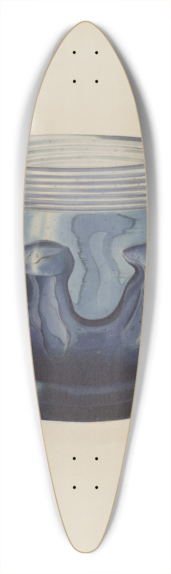 Michael Trekur - Glass Bowl 39.3 inch art pintail longboard deck