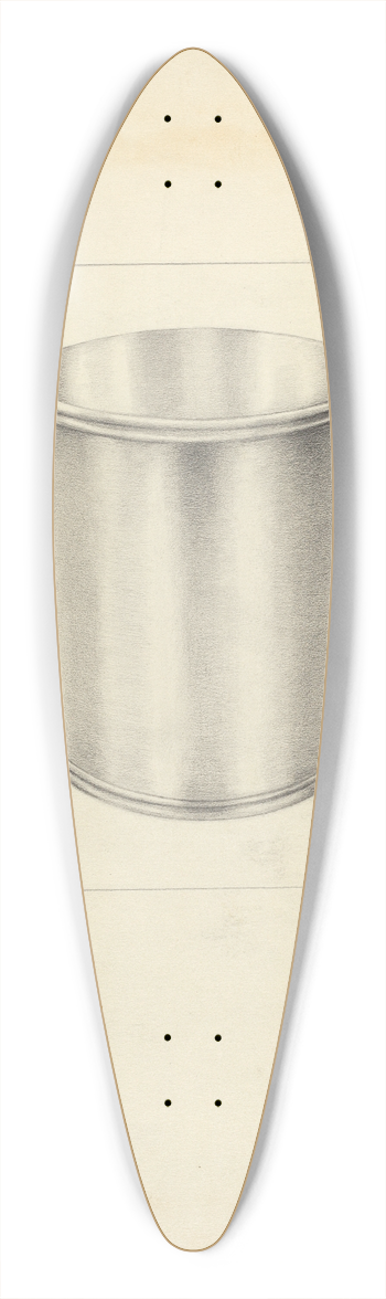 Michael Trekur - Tumbler 39.3 inch art pintail longboard deck