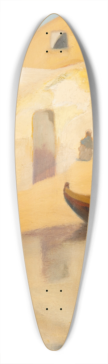 Michalis Oikonomou - Maisons et bateaux 39.3 inch art pintail longboard deck