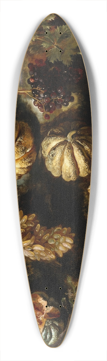 Michele Pace del Campidoglio - Still Life with Melons, Peaches, Figs, and Grapes 39.3 inch art pintail longboard deck