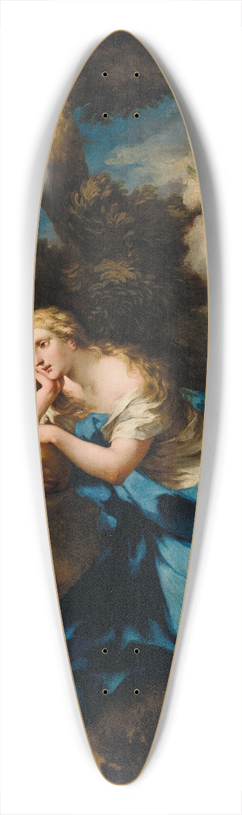 Michele Rocca - The Penitent Magdalene 39.3 inch art pintail longboard deck