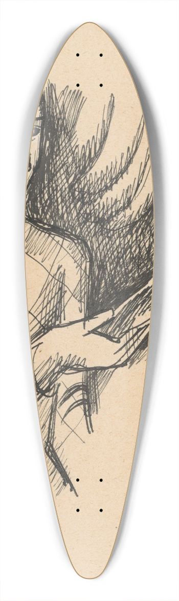 Mikul Galanda - Harlequin 39.3 inch art pintail longboard deck