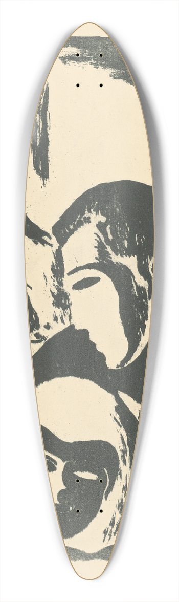 Mikul Galanda - Milenci 39.3 inch art pintail longboard deck