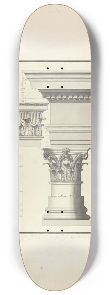 Giovanni Battista Borra - Details of a Corinthian Order at Geramo 8.25 inch art skate deck