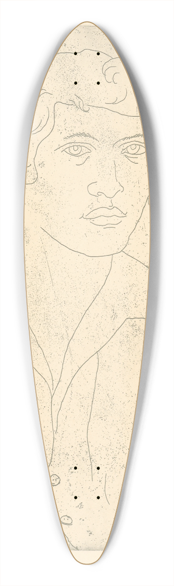 Mikul Galanda - Podobize eny 39.3 inch art pintail longboard deck