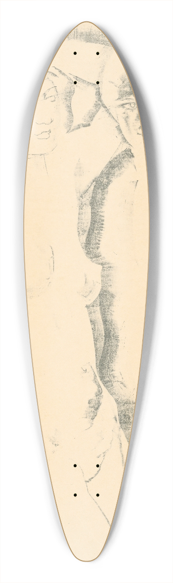 Mikul Galanda - Priateky 39.3 inch art pintail longboard deck