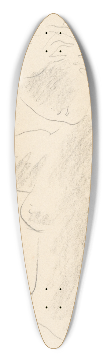 Mikul Galanda - Sketchbook 39.3 inch art pintail longboard deck