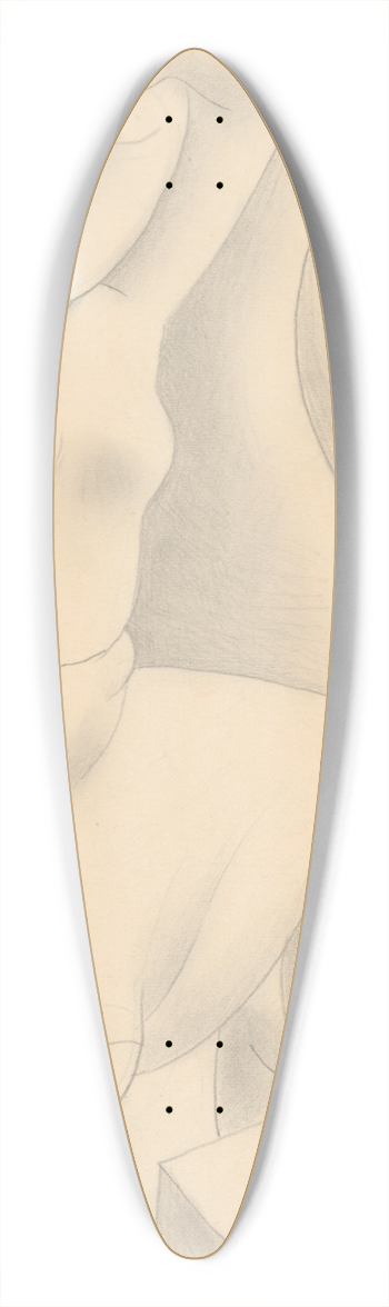 Mikul Galanda - the morning 39.3 inch art pintail longboard deck