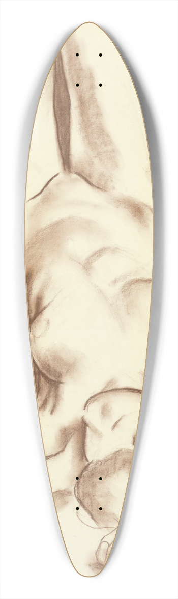 Mikul Galanda - tudijn akt IV. 39.3 inch art pintail longboard deck