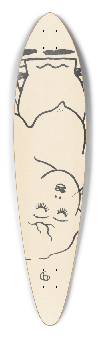 Mikul Galanda - Woman with a Jug 39.3 inch art pintail longboard deck