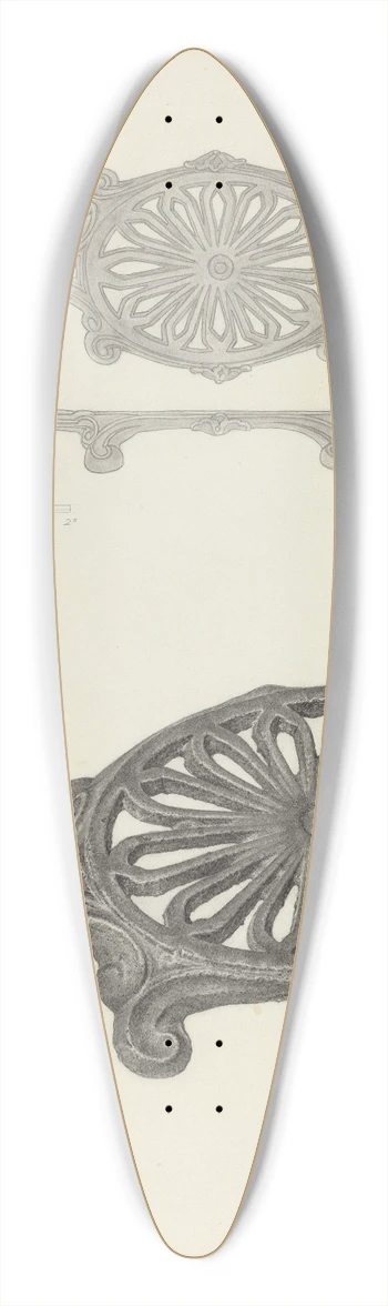 Mildred Ford - Flat Iron Holder 39.3 inch art pintail longboard deck