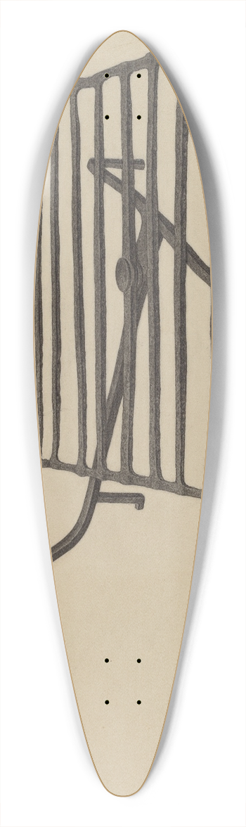 Mildred Ford - Gridiron 39.3 inch art pintail longboard deck