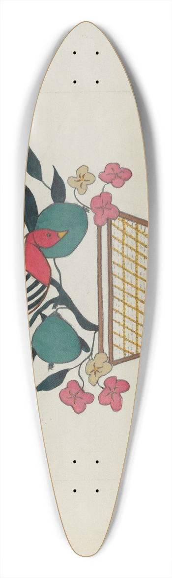 Mildred Prince - Silk Applique Quilt 39.3 inch art pintail longboard deck
