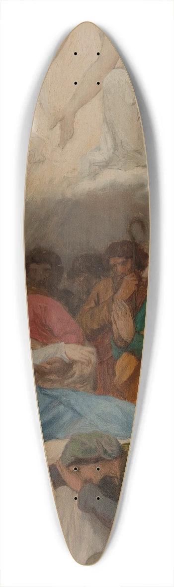 mile Bin - La Mort de la Vierge 39.3 inch art pintail longboard deck