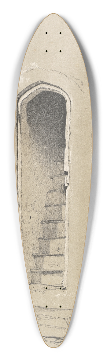 Miles Edmund Cotman - Wichmere Ch. Octr 9 1841 39.3 inch art pintail longboard deck