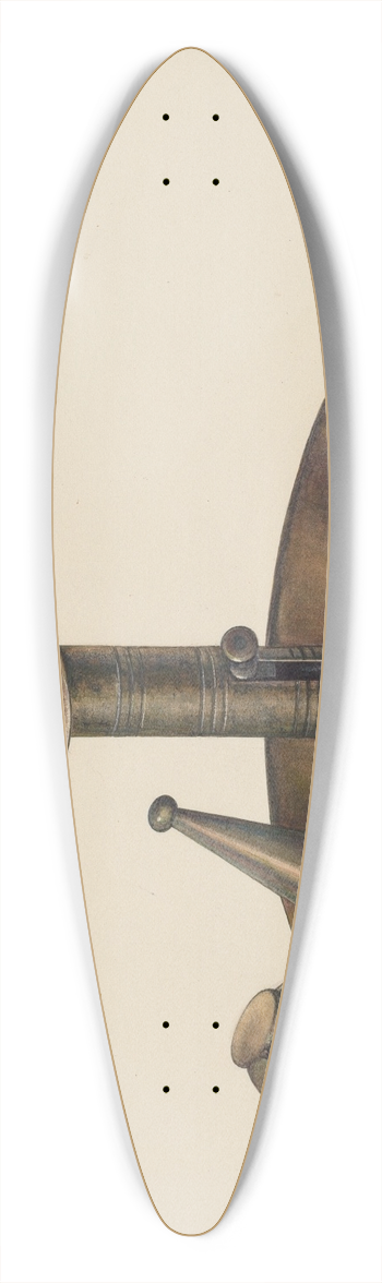 Milton Bevier - Candlestick 39.3 inch art pintail longboard deck