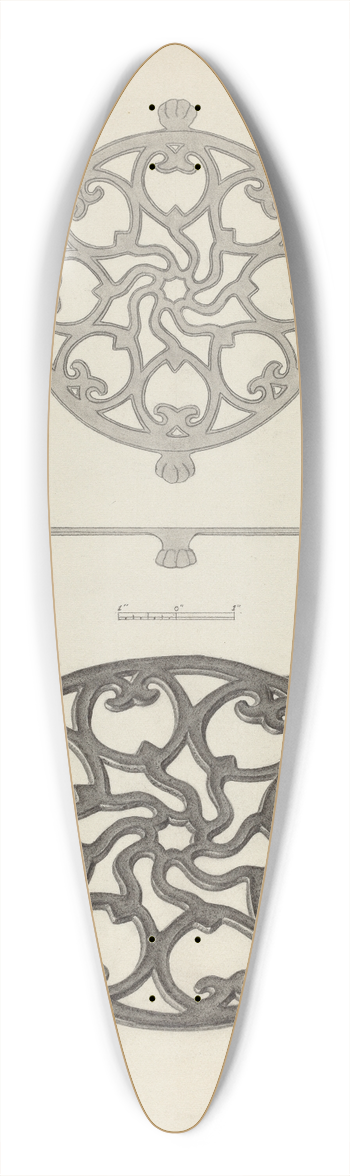 Milton Grubstein - Trivet 39.3 inch art pintail longboard deck