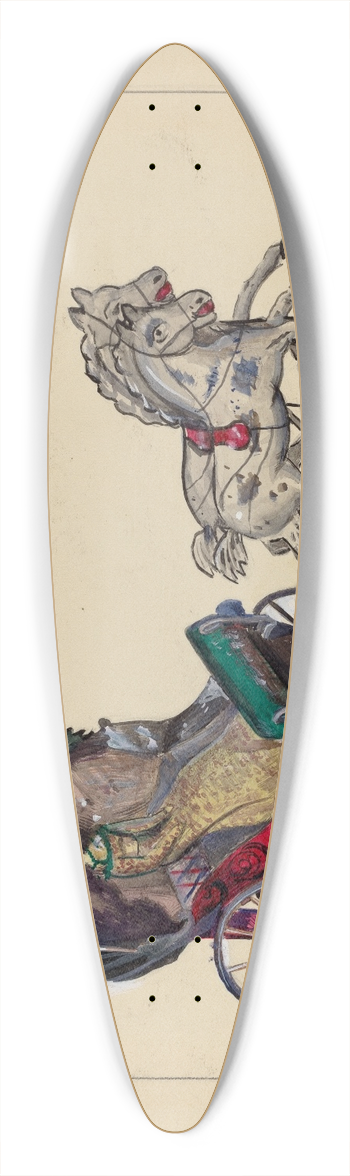 Mina Lowry - Calash 39.3 inch art pintail longboard deck