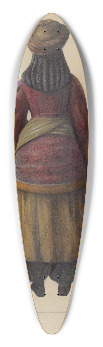 Mina Lowry - Cigar Store Figure 39.3 inch art pintail longboard deck