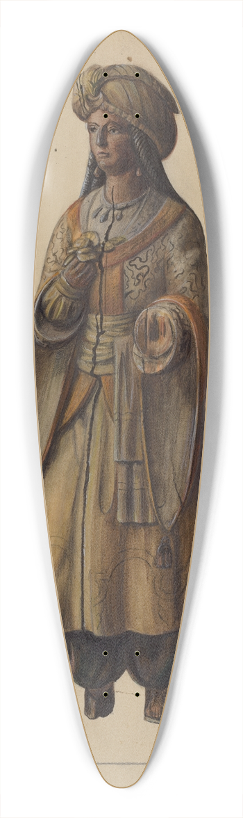Mina Lowry - Cigar Store Figure 39.3 inch art pintail longboard deck