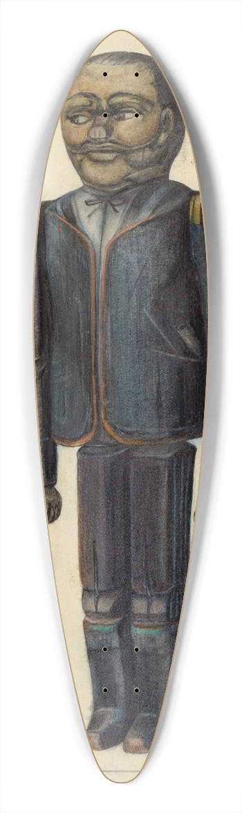 Mina Lowry - Dancing Doll 39.3 inch art pintail longboard deck