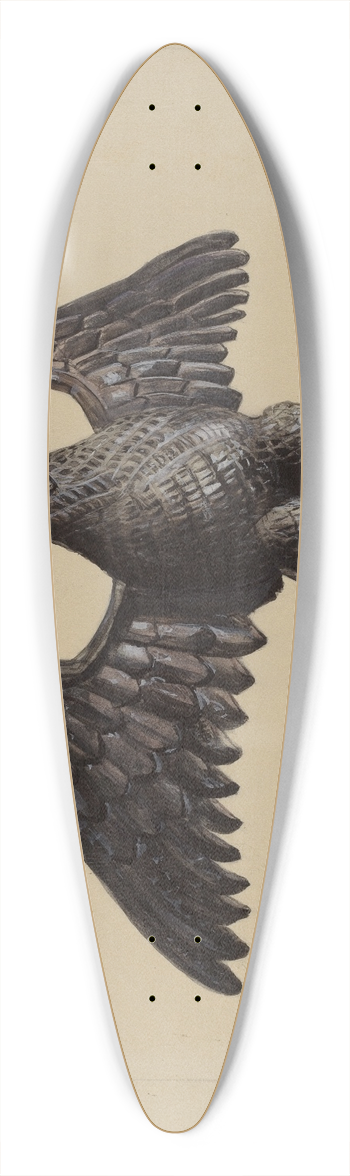 Mina Lowry - Eagle 39.3 inch art pintail longboard deck