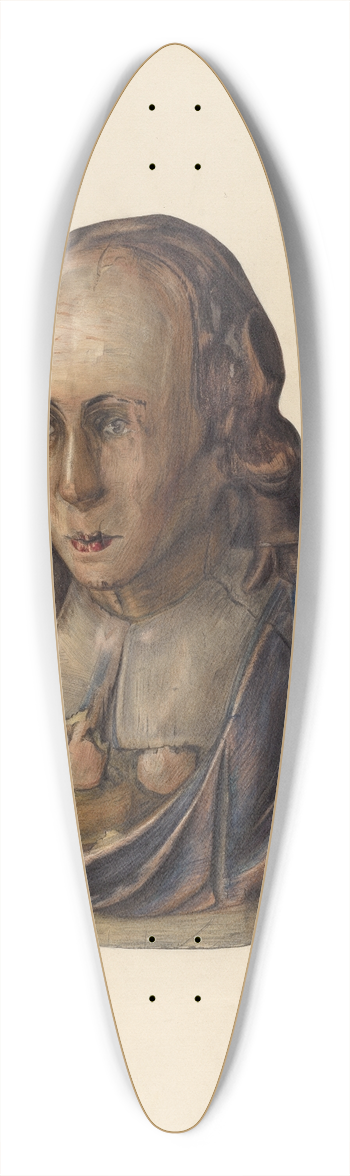 Mina Lowry - Figurehead  Pilgrim 39.3 inch art pintail longboard deck