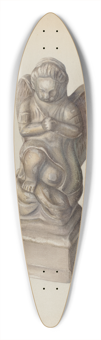 Mina Lowry - Figurine 39.3 inch art pintail longboard deck