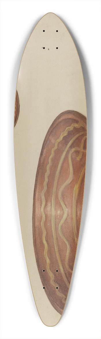 Mina Lowry - Pa. German Pie Plate 39.3 inch art pintail longboard deck