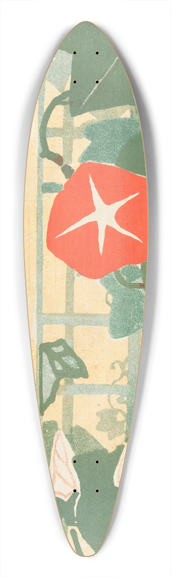Mitsutani Kunishiro - Augustus 1907 39.3 inch art pintail longboard deck