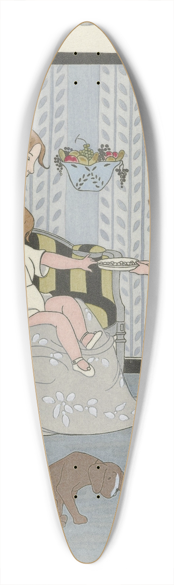 Monogrammist MFN - Robe de petite fill 39.3 inch art pintail longboard deck
