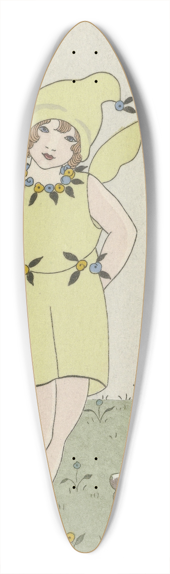 Monogrammist MFN - Un lutin 39.3 inch art pintail longboard deck
