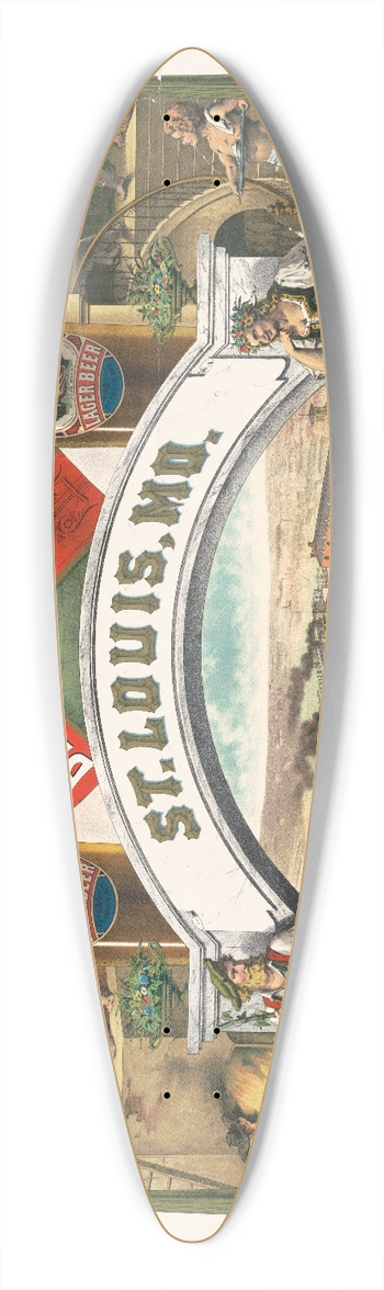 Moritz Ulffers - Julius Winkelmeyer Brewing Assocon, St. Louis, MO., lager beer 39.3 inch art pintail longboard deck