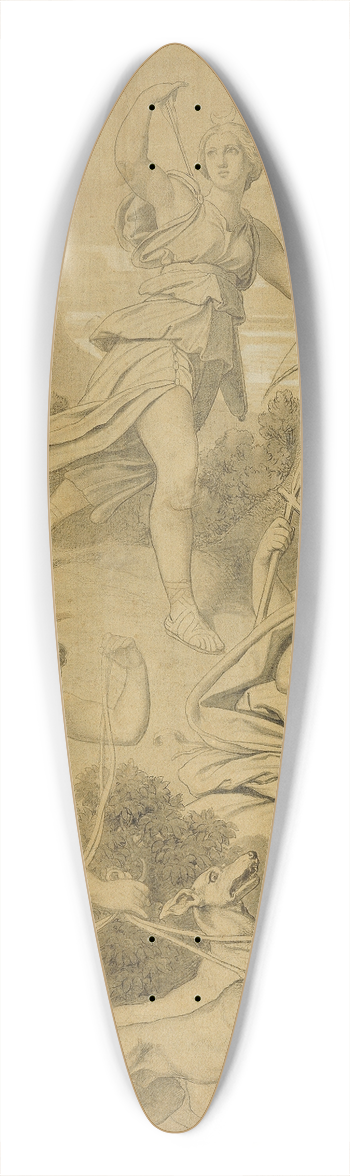 Moritz von Schwind - Diana mit ihren Gefhrtinnen 39.3 inch art pintail longboard deck