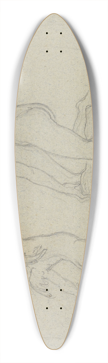Moritz von Schwind - Eros und Aphrodite 39.3 inch art pintail longboard deck