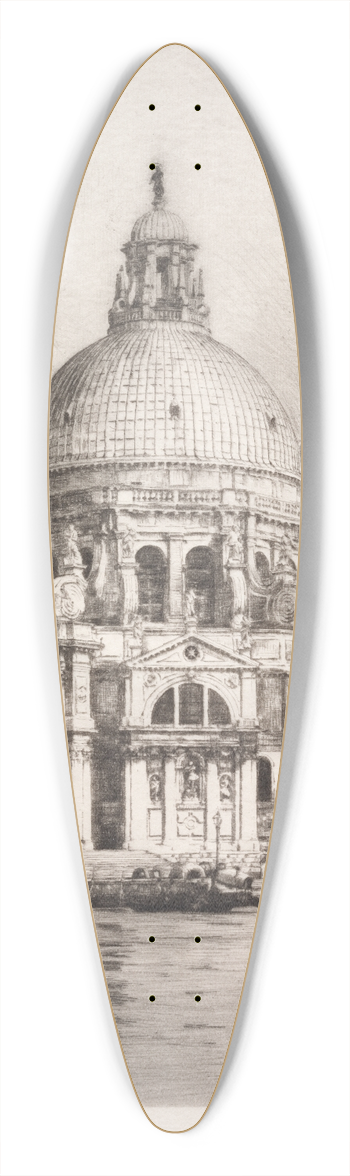 Mortimer Menpes - Santa Maria Della Salute #1 39.3 inch art pintail longboard deck