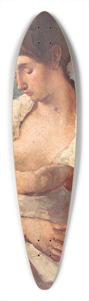 Mos Bianchi - Mother Breastfeeding 39.3 inch art pintail longboard deck