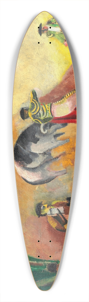 Mose Kisling - Course de taureaux 39.3 inch art pintail longboard deck