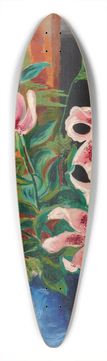 Mose Kisling - Fleurs dans un vase 39.3 inch art pintail longboard deck