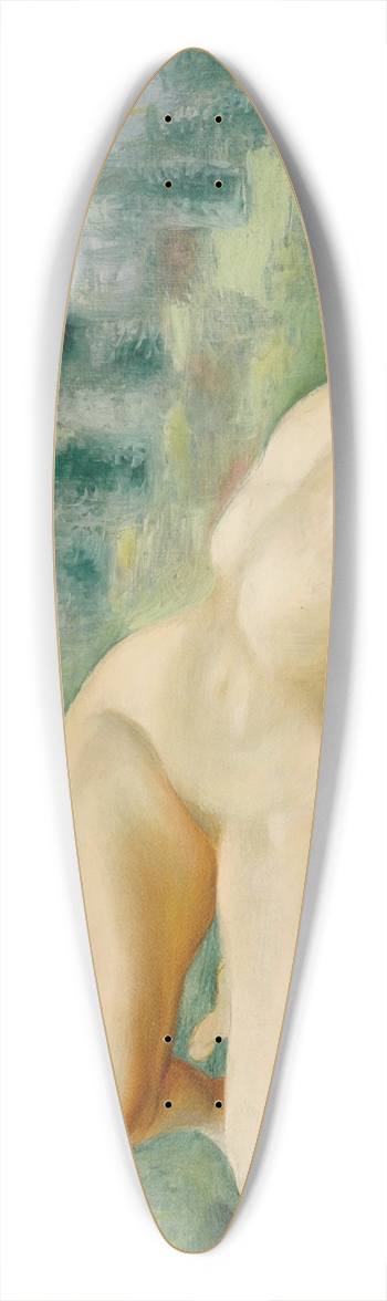 Mose Kisling - Nu dans lherbe 39.3 inch art pintail longboard deck