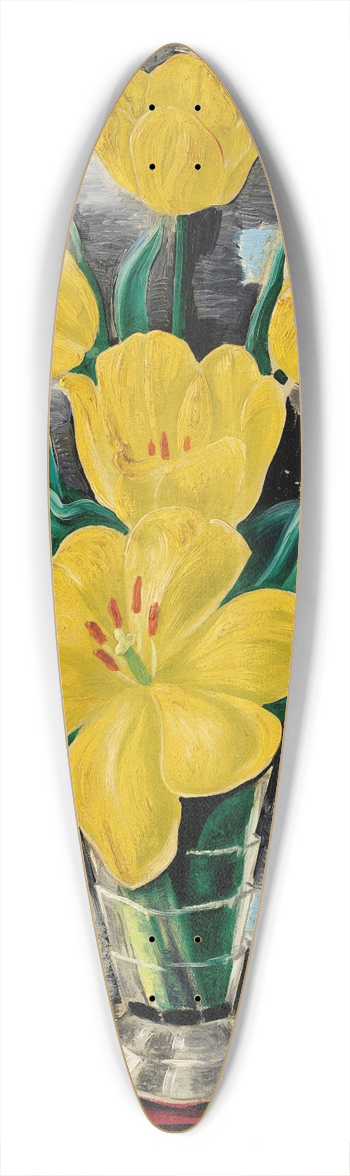 Mose Kisling - Vase de tulipes 39.3 inch art pintail longboard deck