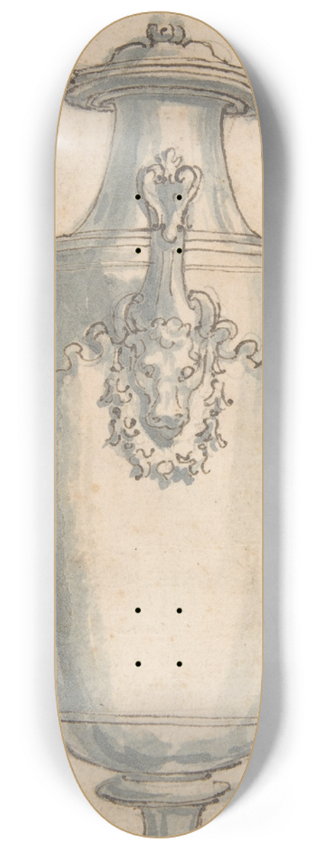 Giovanni Battista Foggini - Design for a Ewer with Bulls Heads under the Handels and Spout 8.25 inch art skate deck