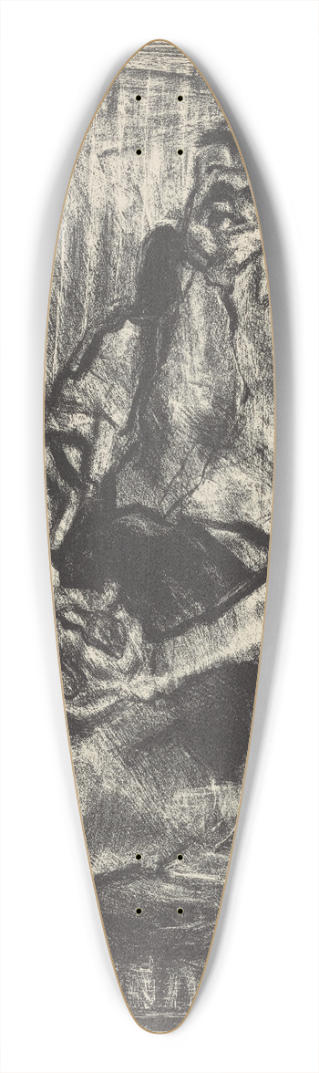 Nan Lurie - Sunday Afternoon 39.3 inch art pintail longboard deck