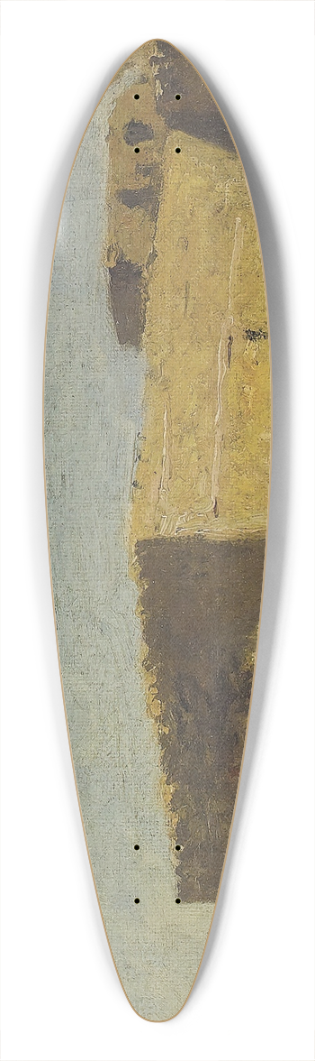 Narcisse Berchre - Arab Village 39.3 inch art pintail longboard deck