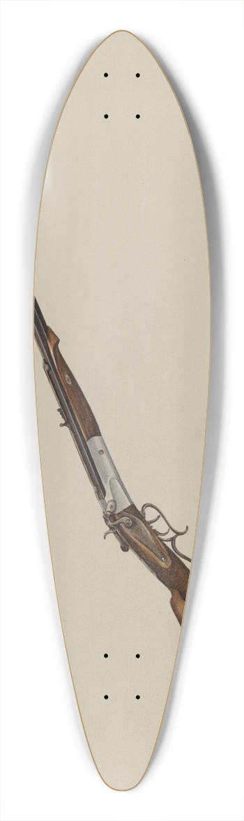 Natalie Simon - Rifle 39.3 inch art pintail longboard deck
