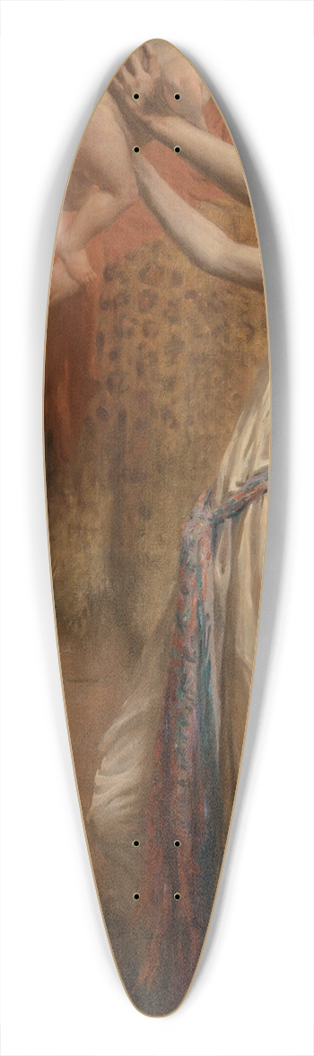 Nathaniel Hughes John Baird - Golden days 39.3 inch art pintail longboard deck