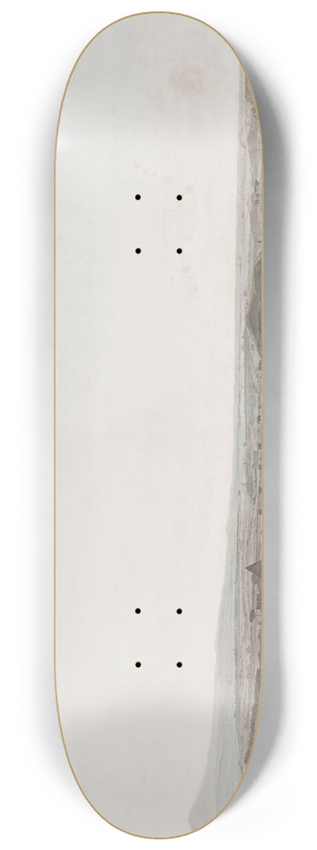 Giovanni Battista Lusieri - A panoramic view of Rome from the Aventine Hill towards the South 8.25 inch art skate deck