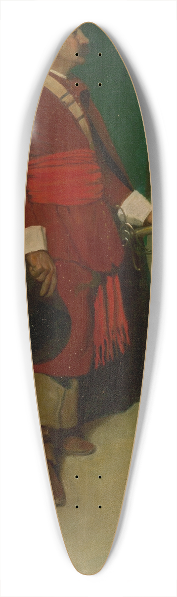 N. C. Wyeth - A Cavalier 39.3 inch art pintail longboard deck